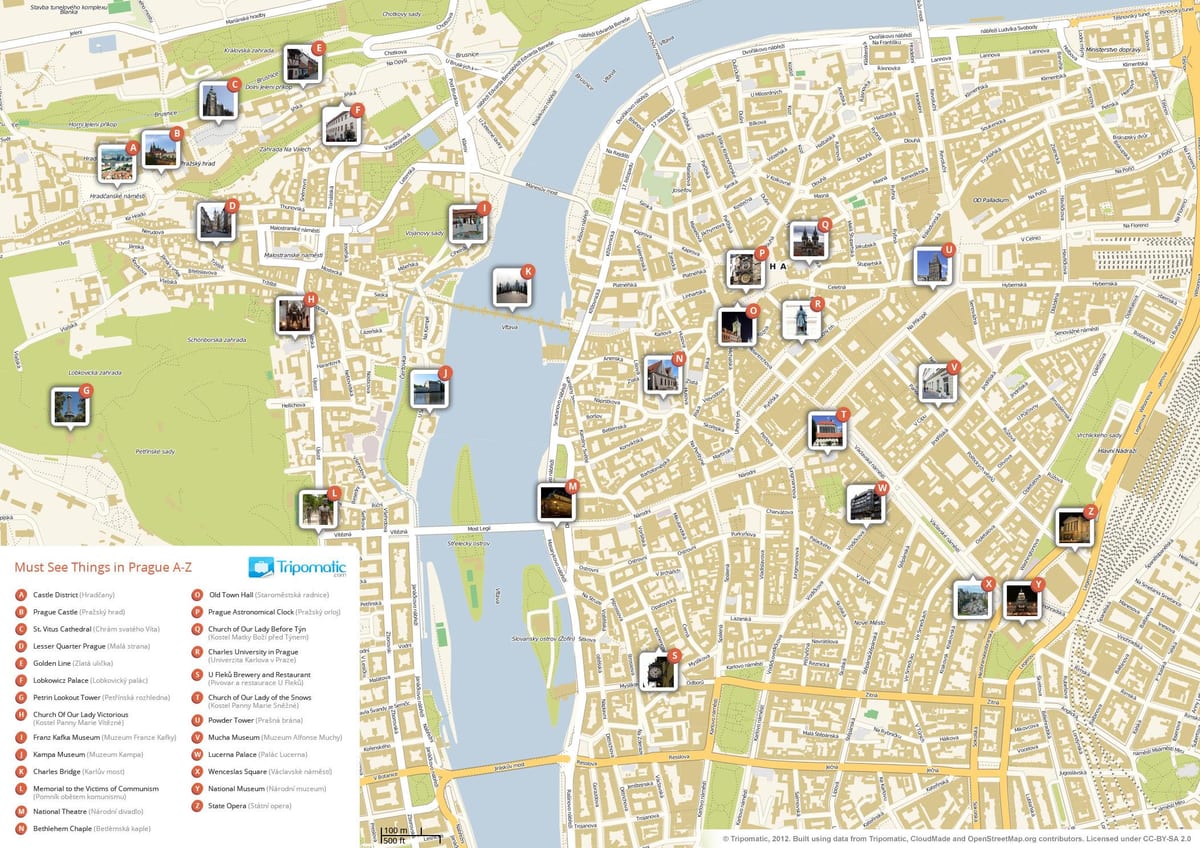 praga mapa de turismo