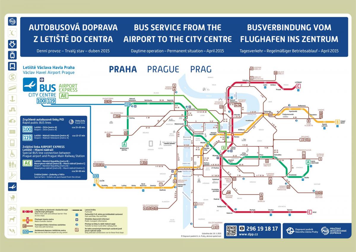 mapa de praga mapa del metro aeropuerto