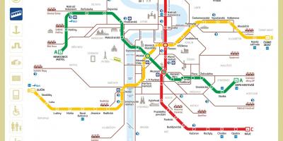 Prag metro mapa