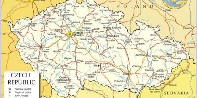 Praha, república checa mapa
